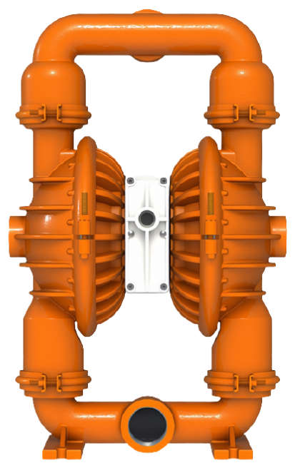 2" Aluminium Mining Pump, front view