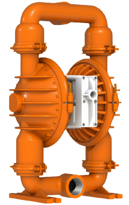 2" Aluminium Mining Pump, side view